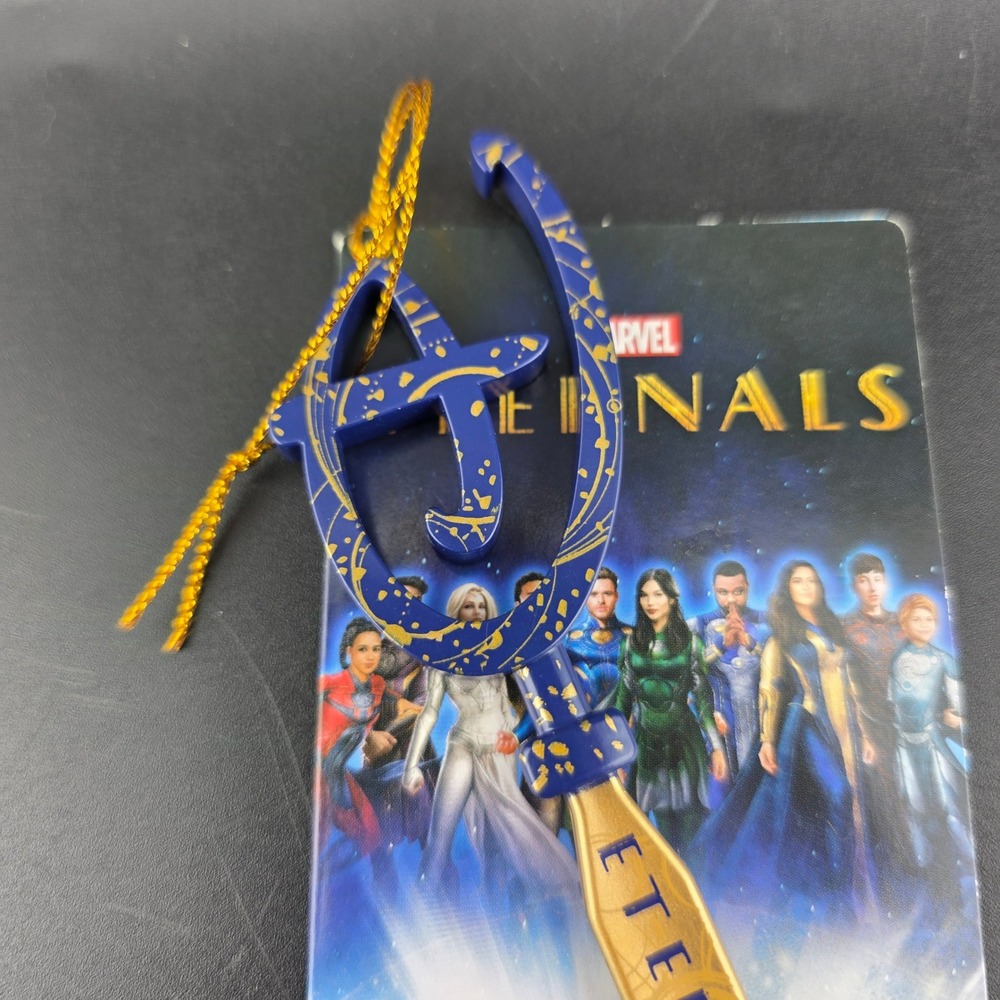 Disney Marvel Eternals Collectible‎ Key Blue Gold Splatter OS Blue NEW Limited - Picture 5 of 7